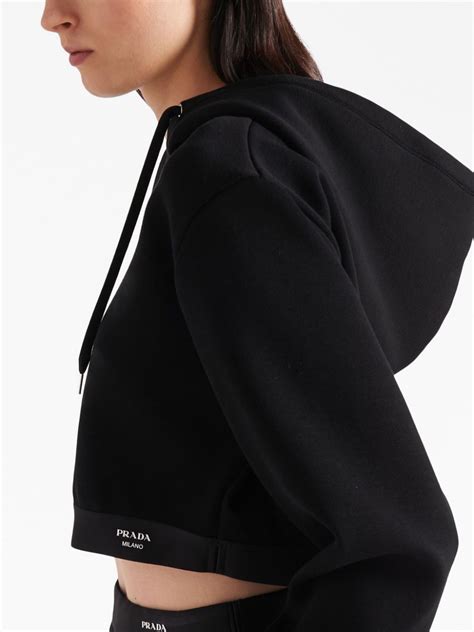 prada cropped hoodie